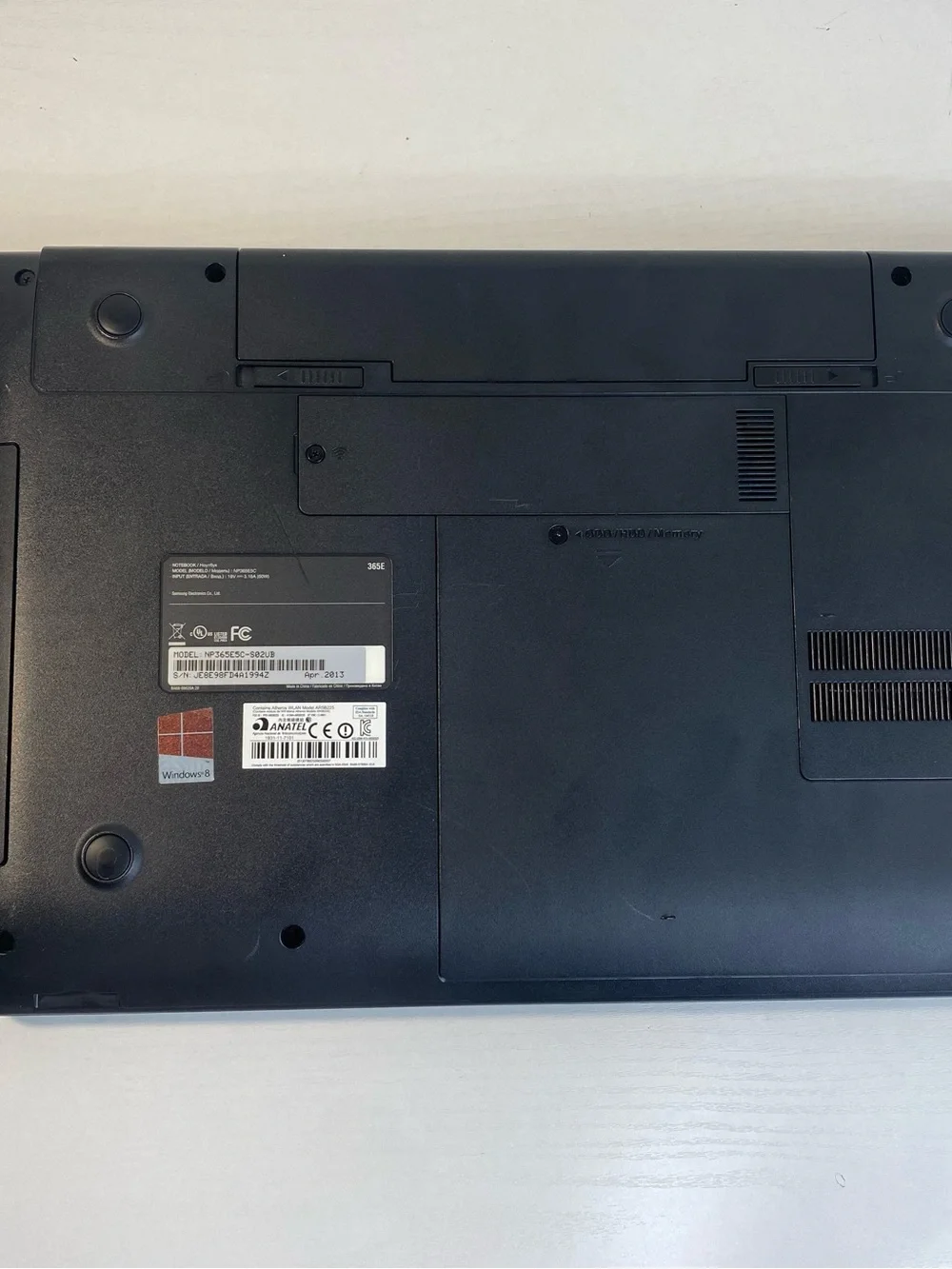 Samsung NP355E5C-A01US 15.6” Laptop AMD E2-1800 4GB RAM Untested No Charger